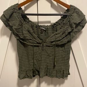 Express lace up shirt